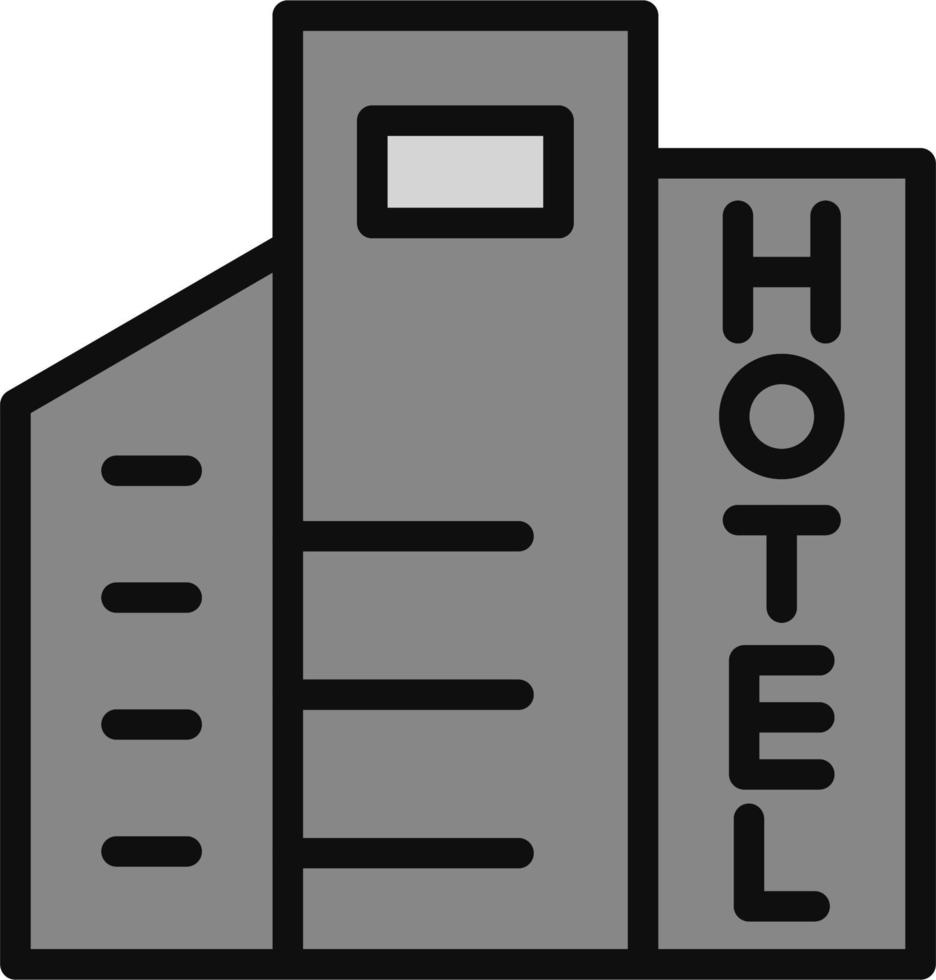 hotell vektor ikon