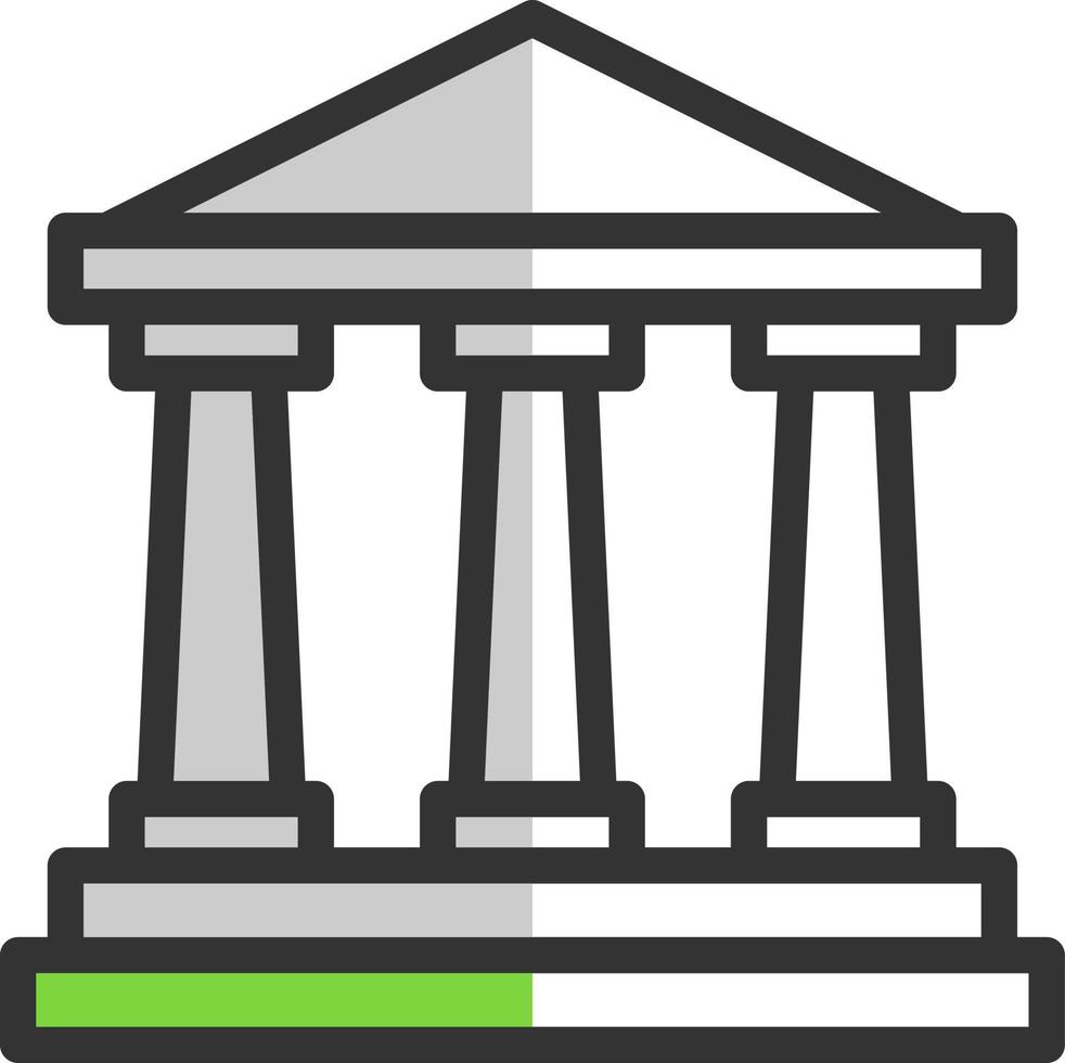 Denkmal-Vektor-Icon-Design vektor