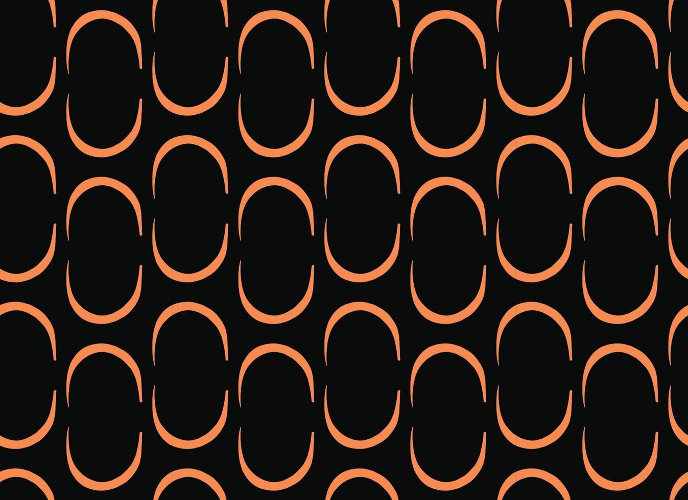 Vektor Textur Hintergrund, nahtloses Muster. handgezeichnete, schwarze, orange Farben.