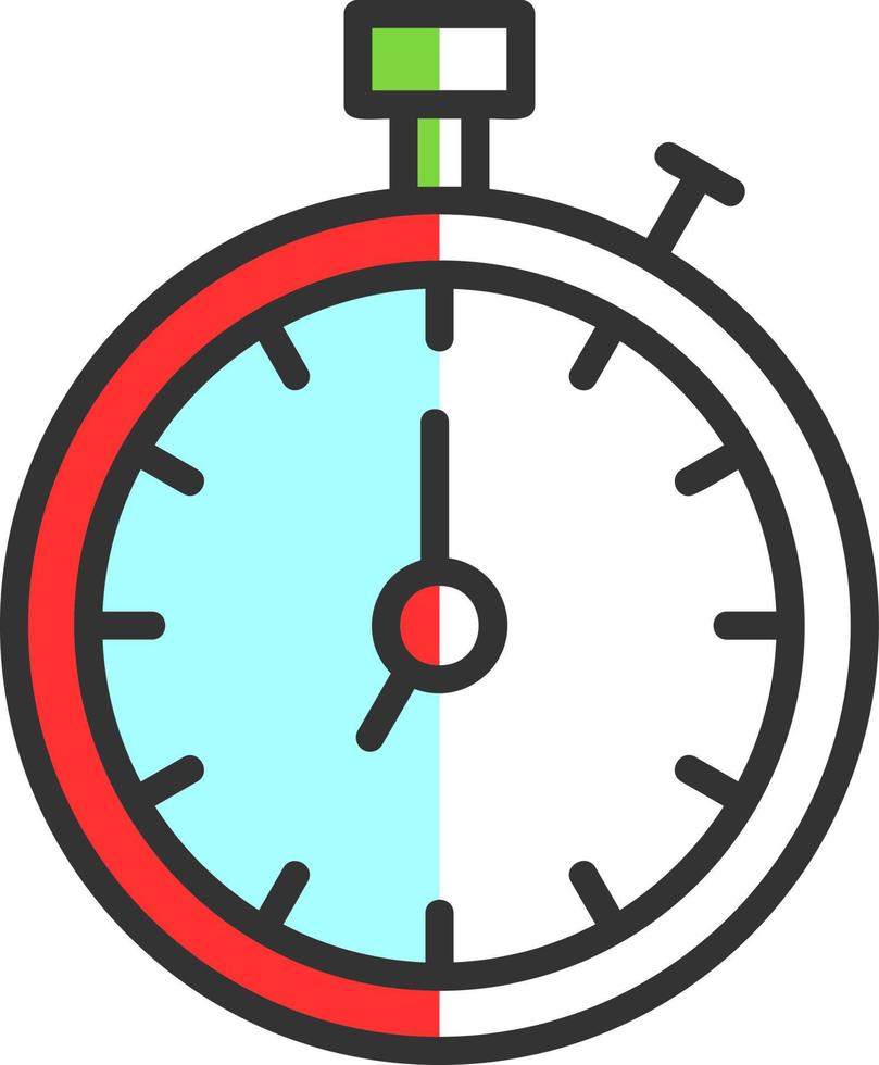 Timer-Vektor-Icon-Design vektor