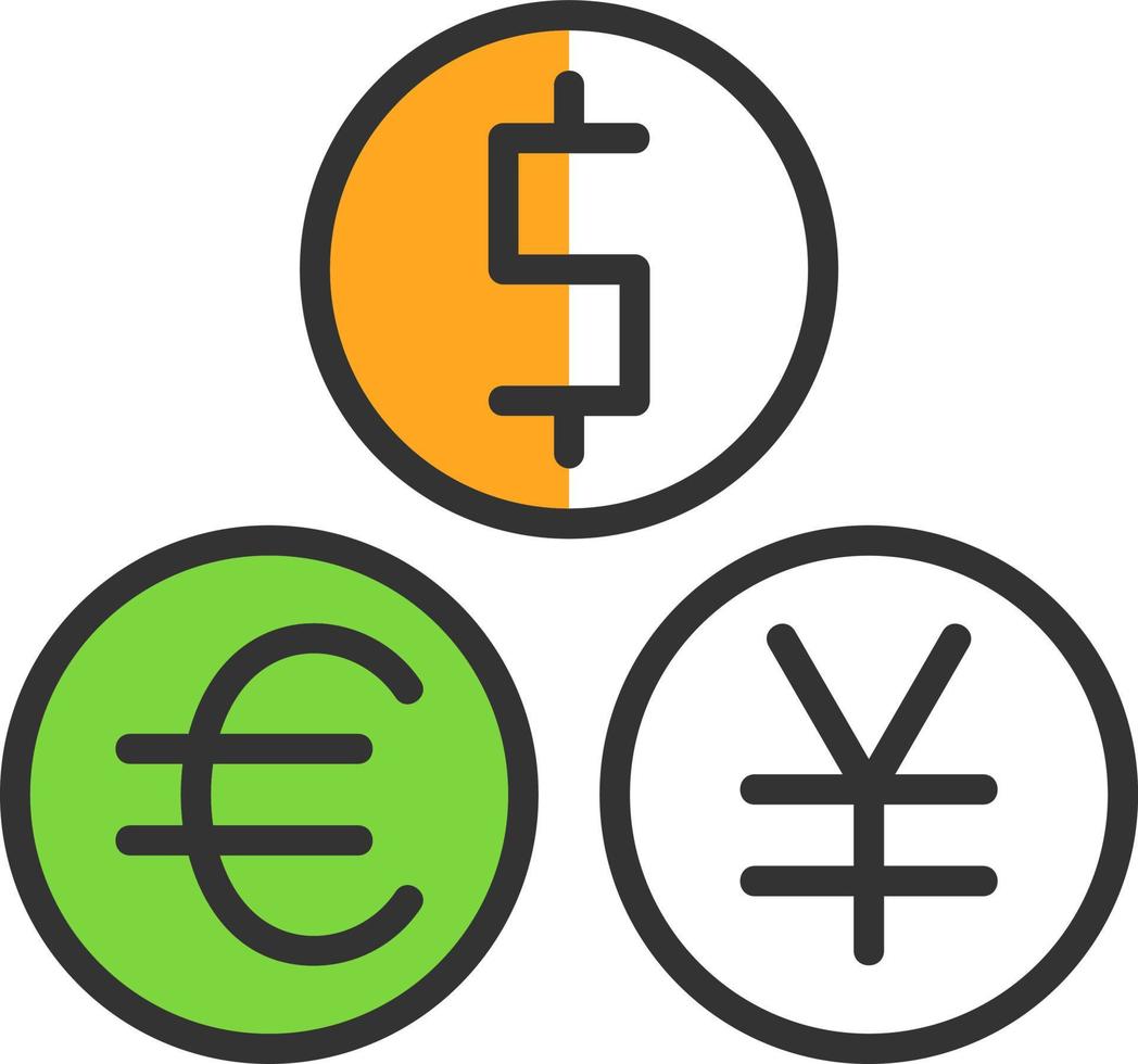 Währung-Vektor-Icon-Design vektor