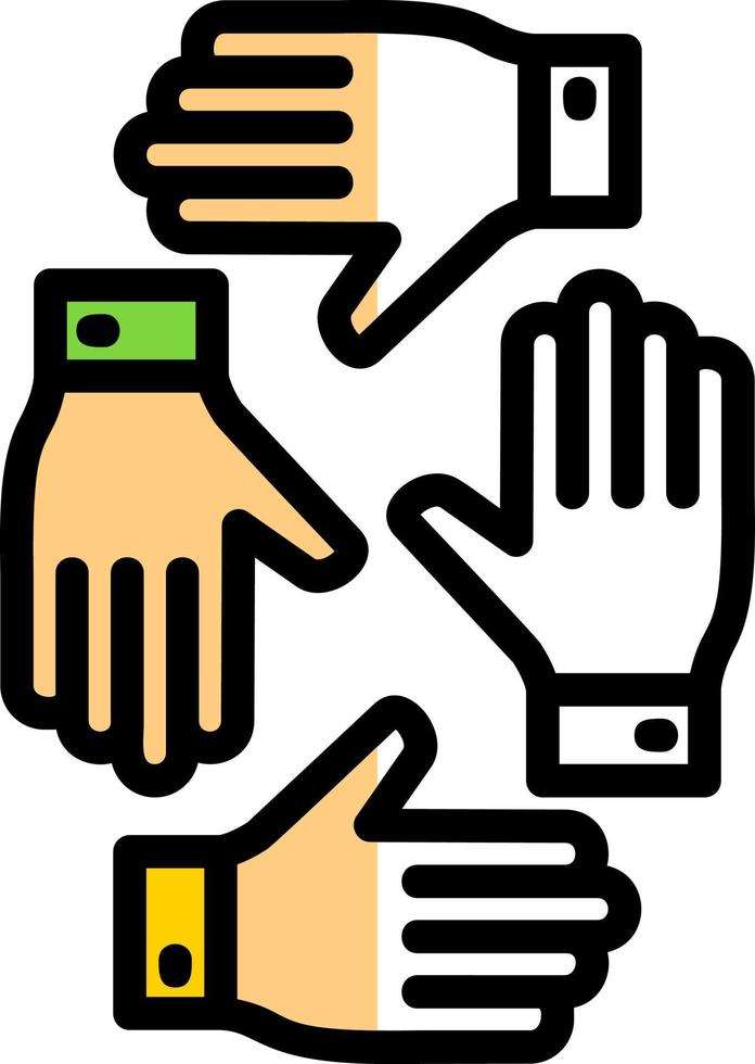 Teamwork-Vektor-Icon-Design vektor