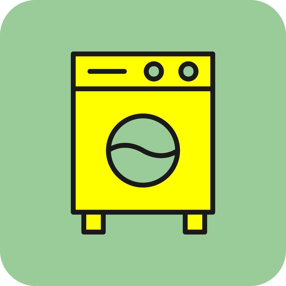 Waschmaschine-Vektor-Icon-Design vektor