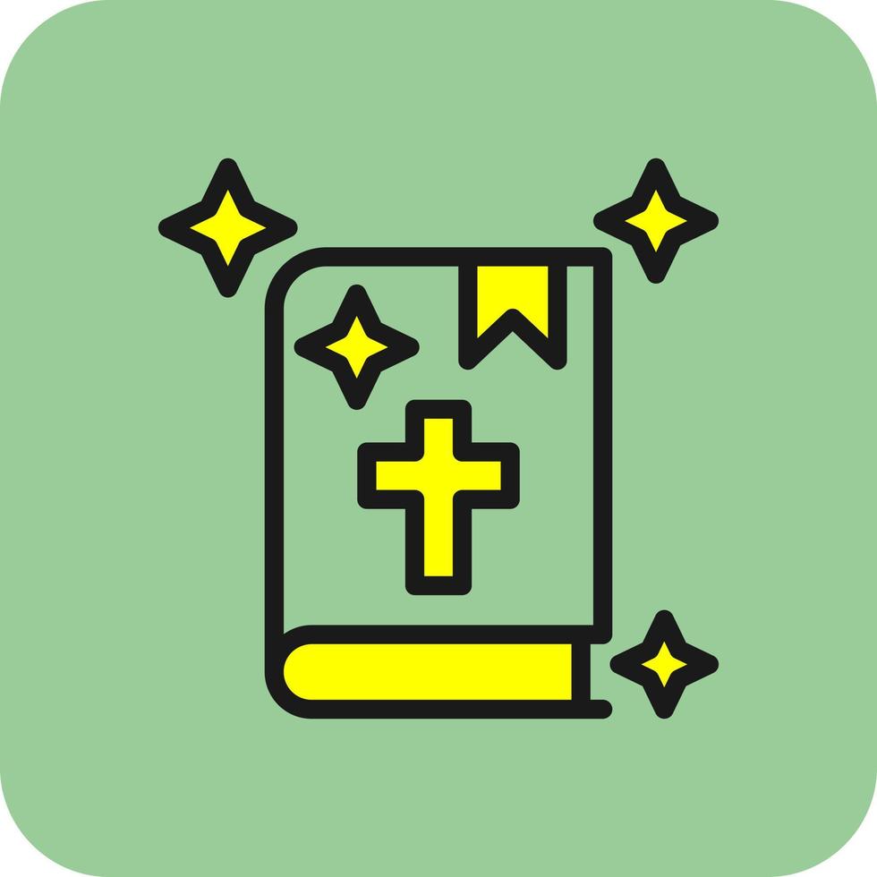 Bibel-Vektor-Icon-Design vektor