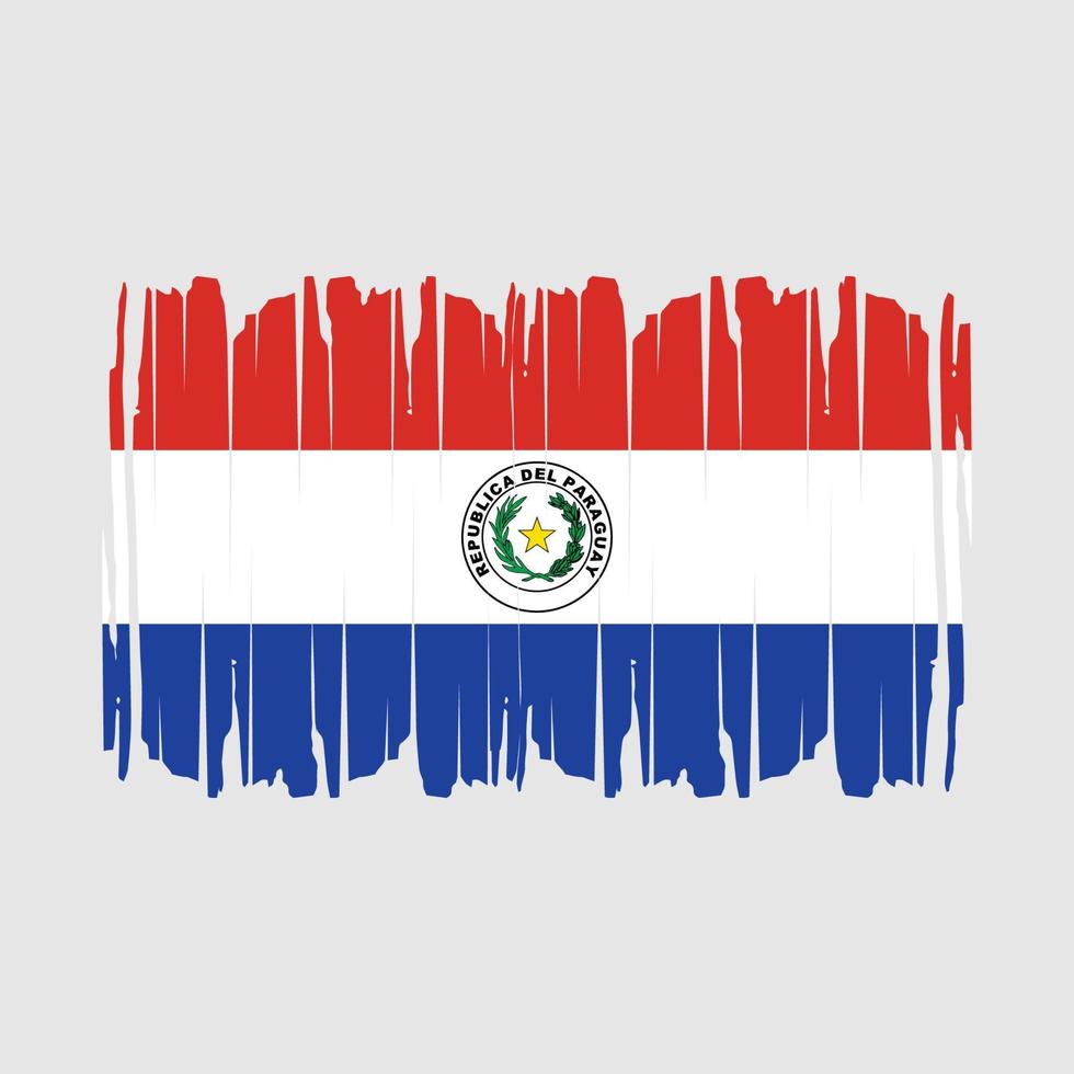 paraguay flag pinsel vektor illustration