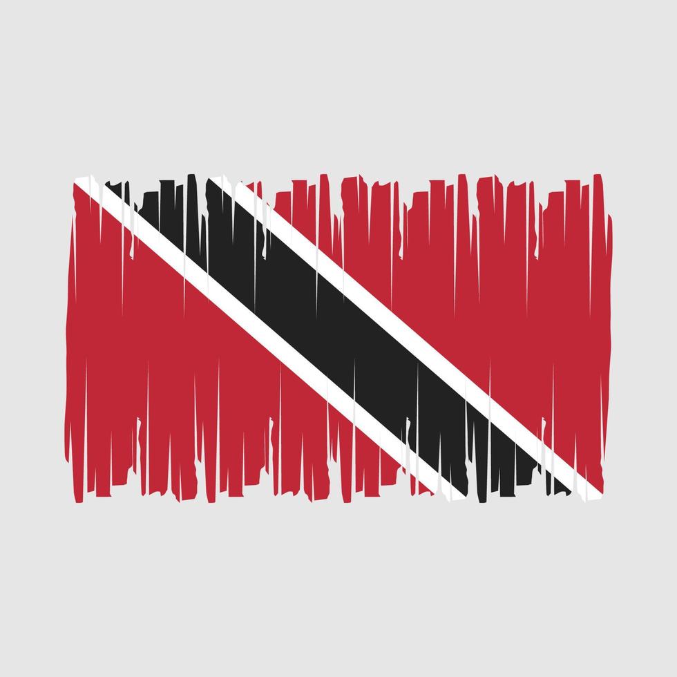 trinidad flagga borsta vektor