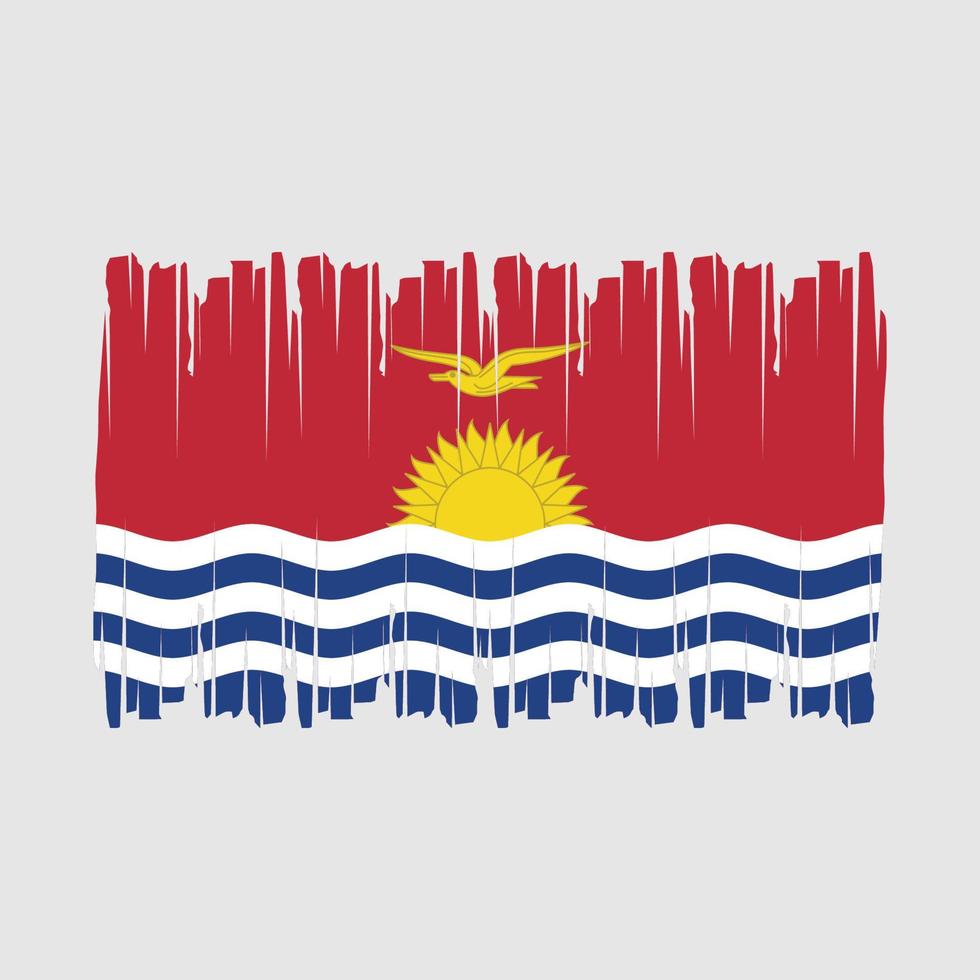 kiribati flagga borsta vektor