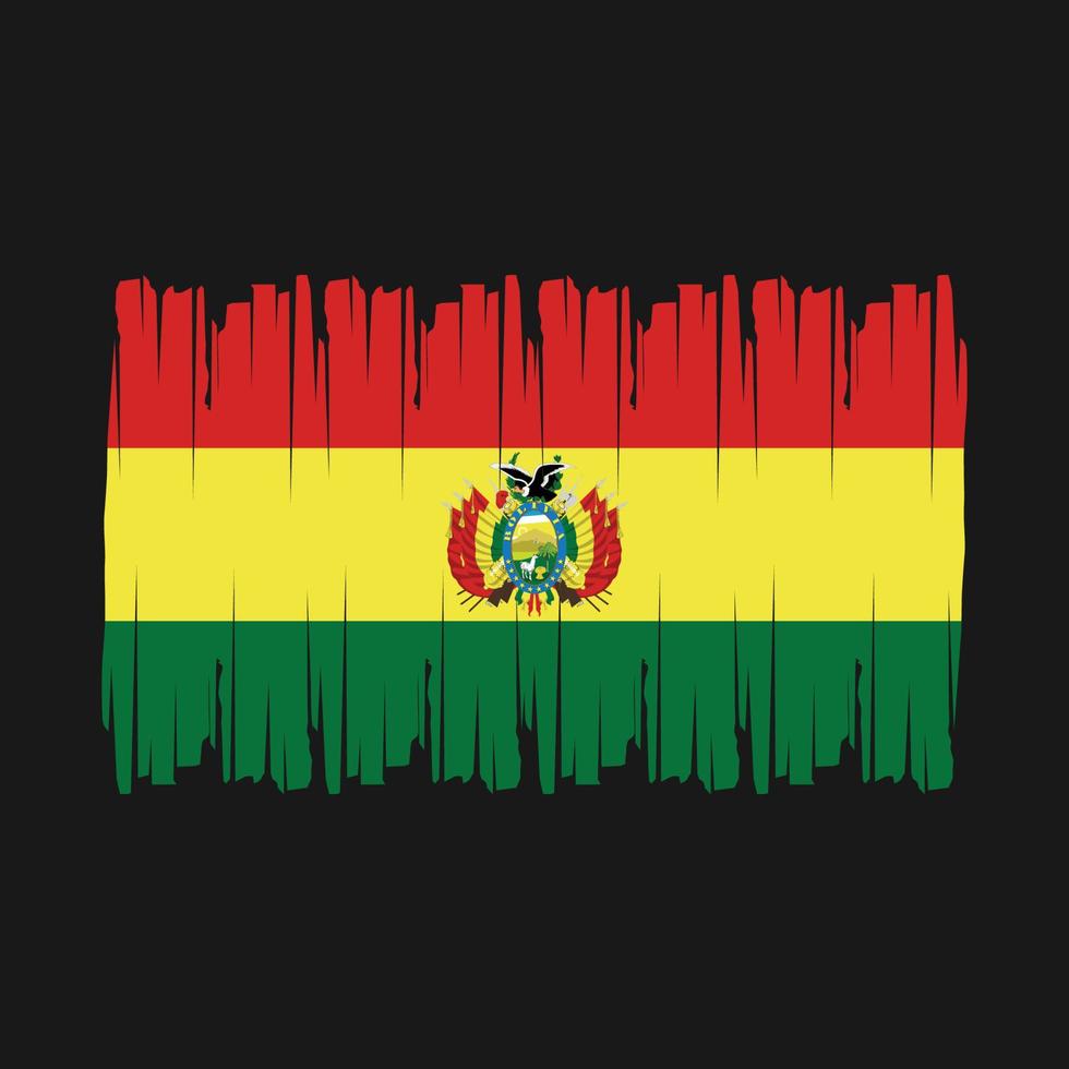 bolivia flagga borsta vektor