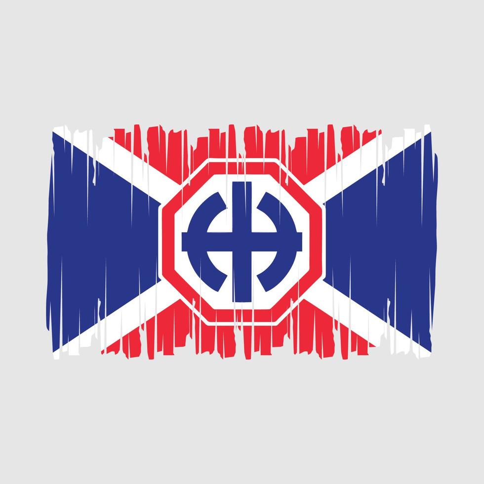 Pinselvektor der sowjetischen Flagge vektor