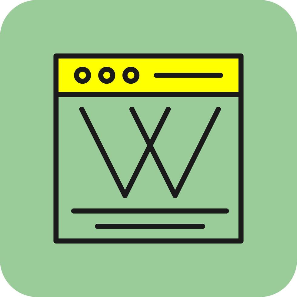 Wiki-Vektor-Icon-Design vektor