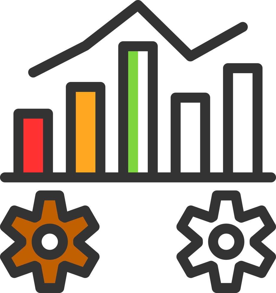 Analysieren des Vektorsymboldesigns vektor