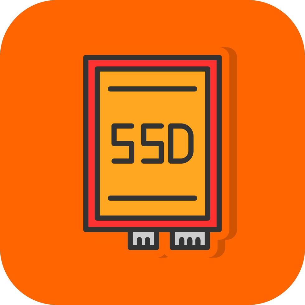 ssd-Karten-Vektor-Icon-Design vektor