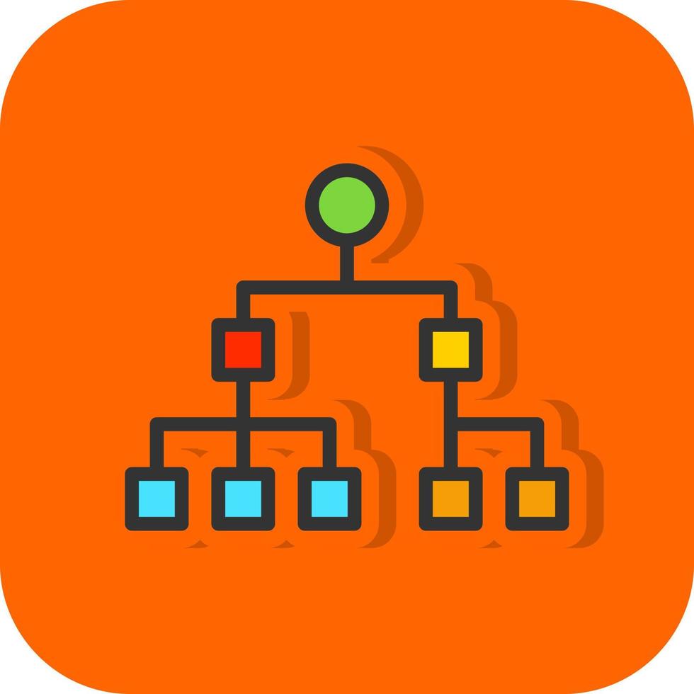 organisation Diagram vektor ikon design