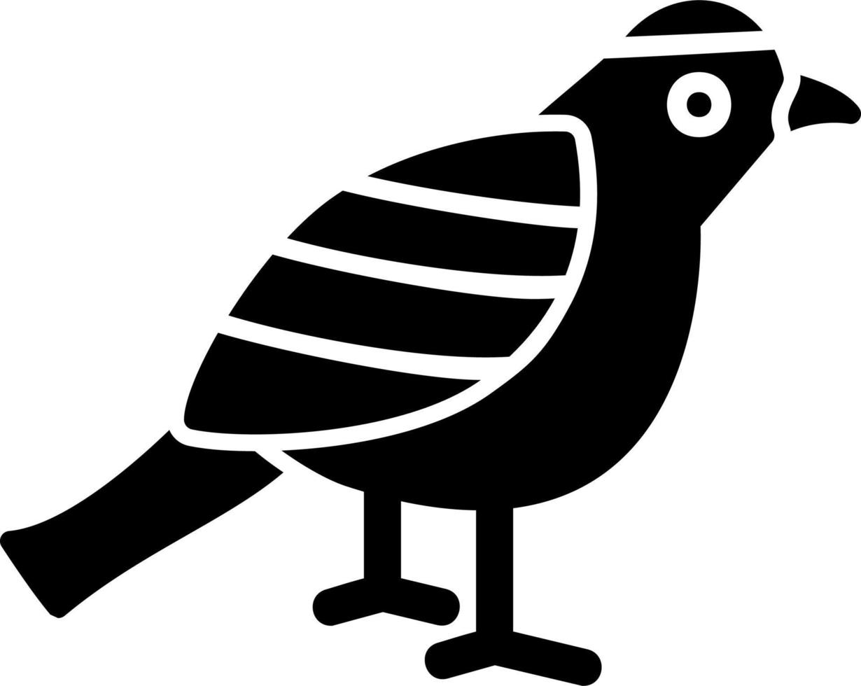 brummande fågel vektor ikon