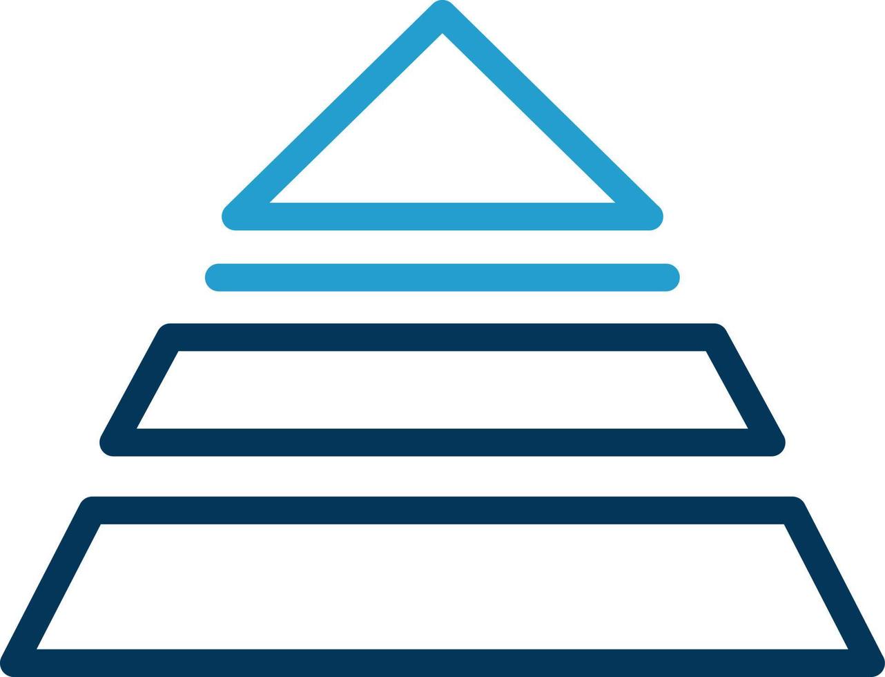 Pyramidenvektor-Icon-Design vektor