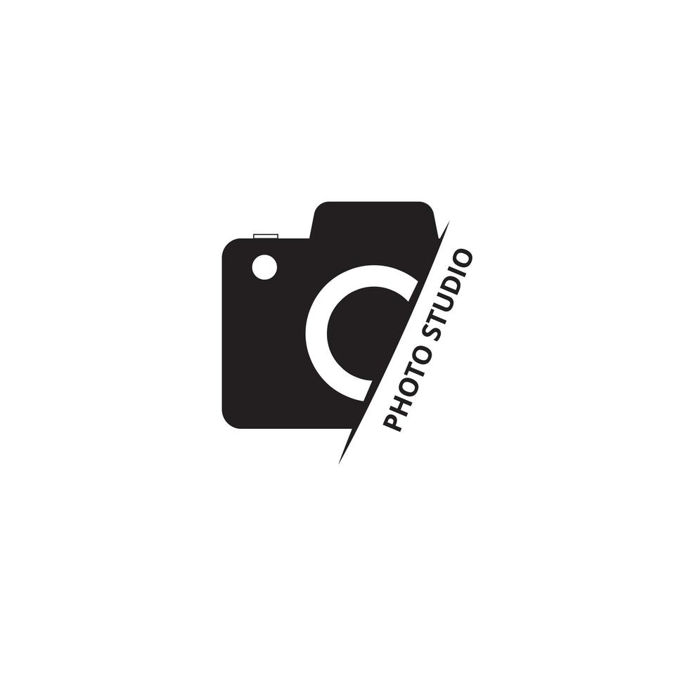 kamera fotografering logotyp ikon vektor mall