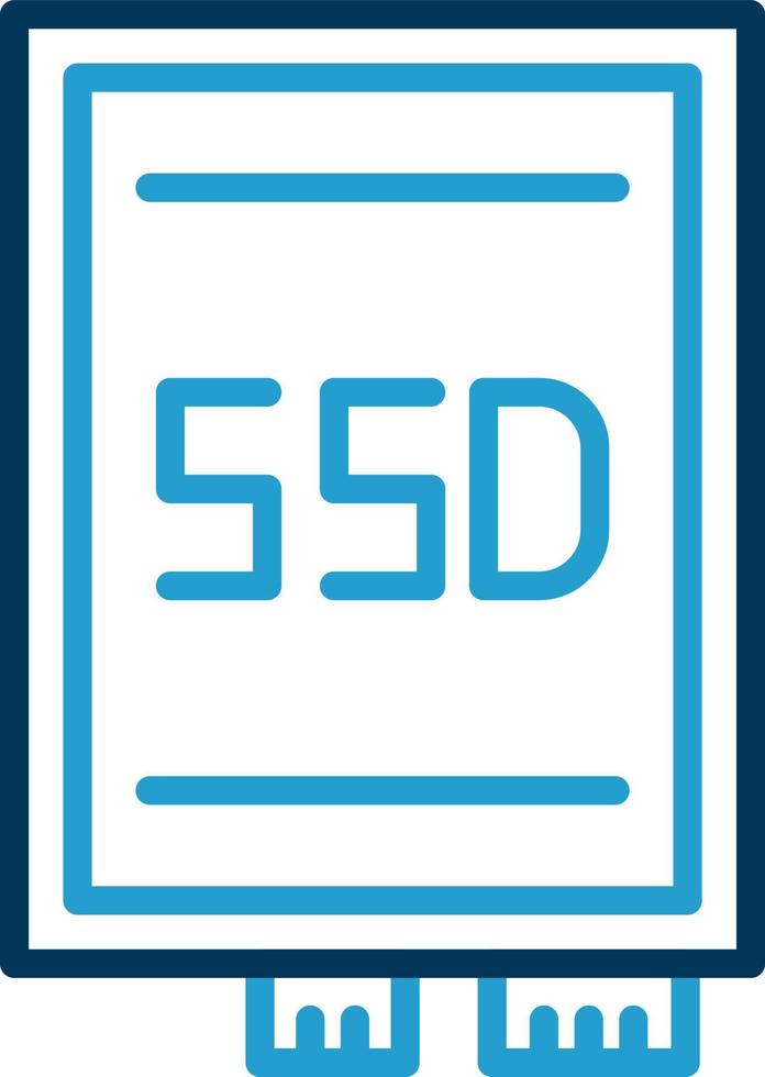 ssd-Karten-Vektor-Icon-Design vektor