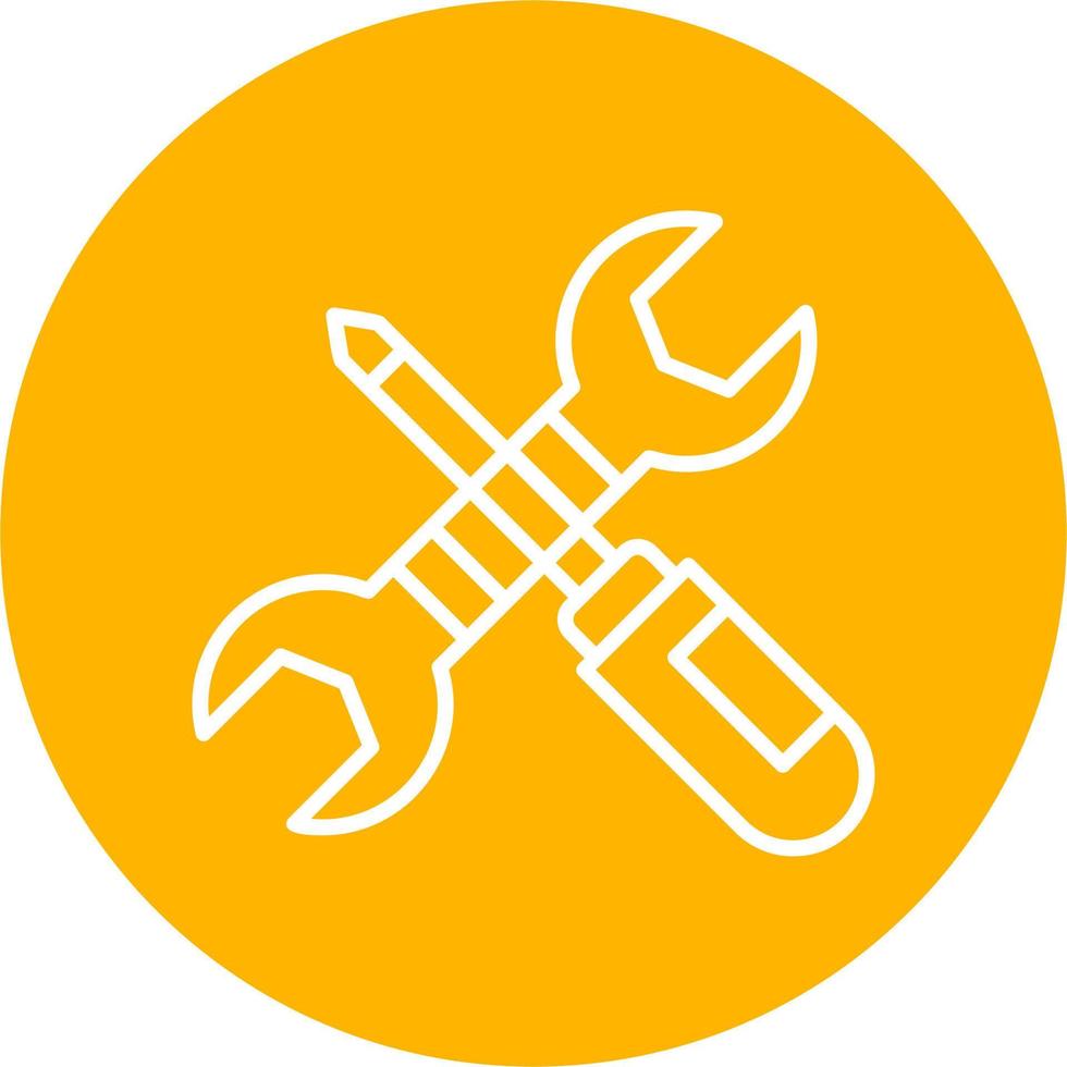 Mechaniker Werkzeuge Vektor Symbol