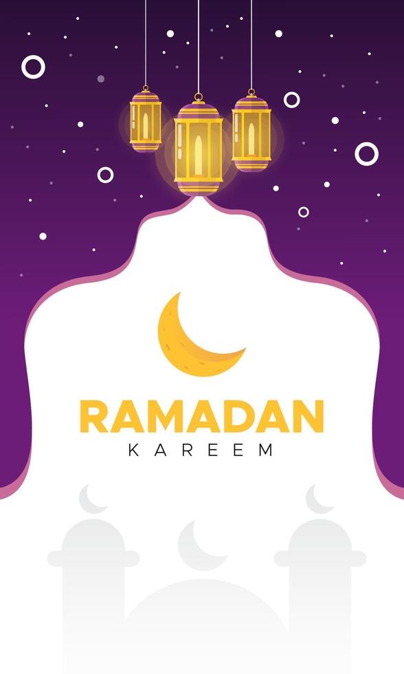 Ramadan Kareem Grüße Vektor Design Banner