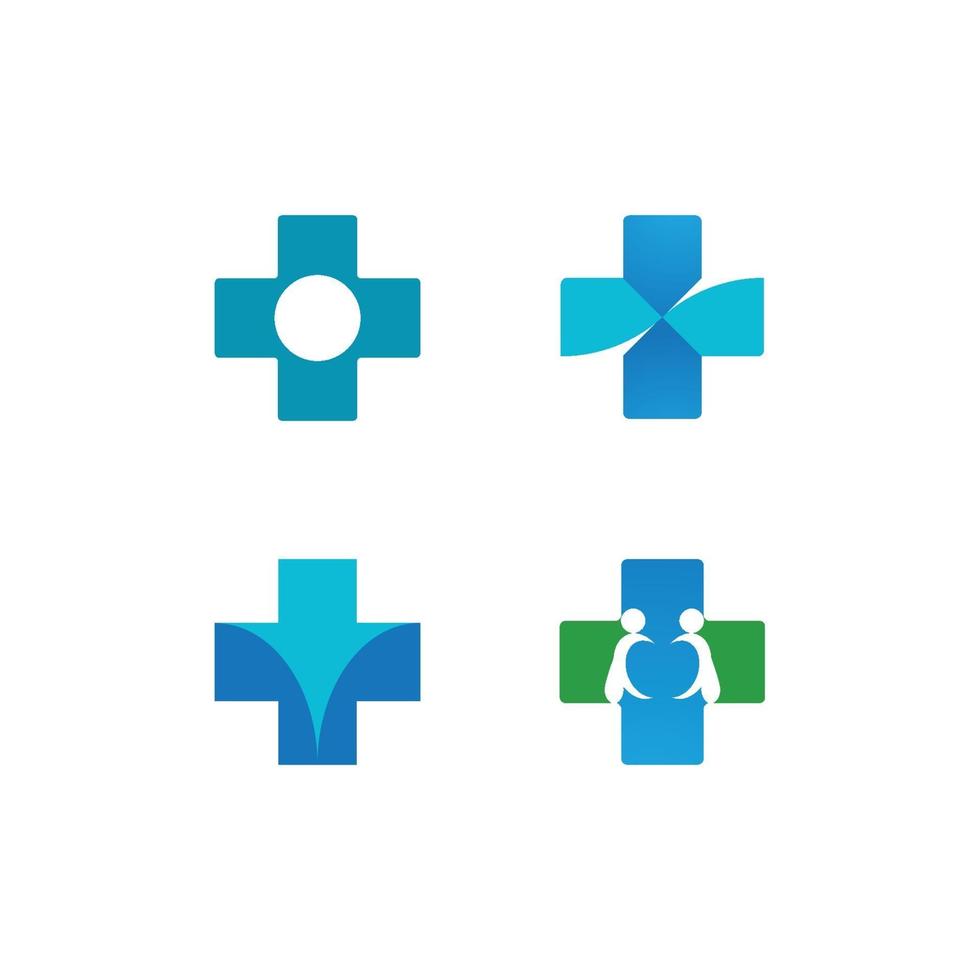 hälso-medicinsk logotyp vektor