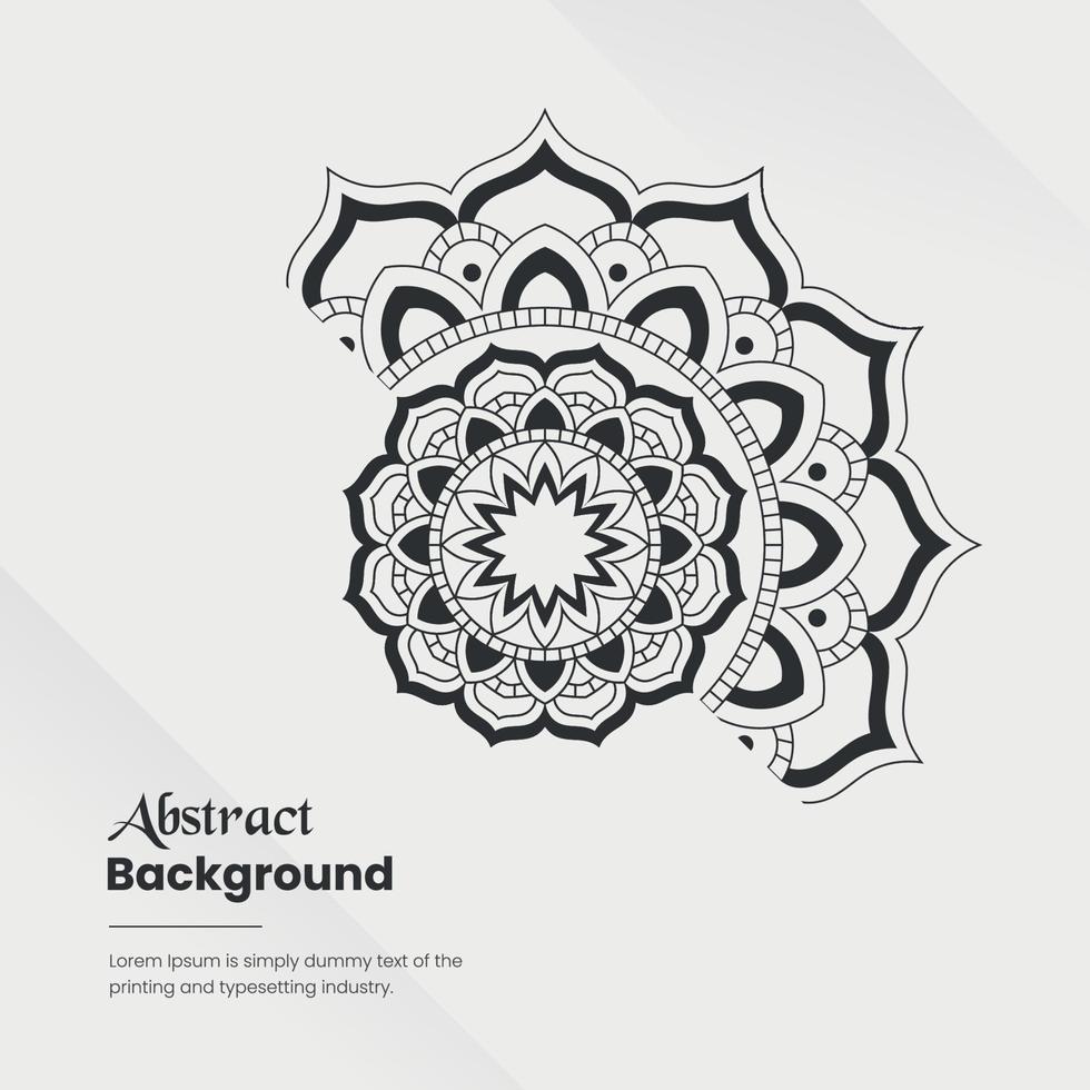 Zier islamisch Mandala Hintergrund Design Vorlage vektor