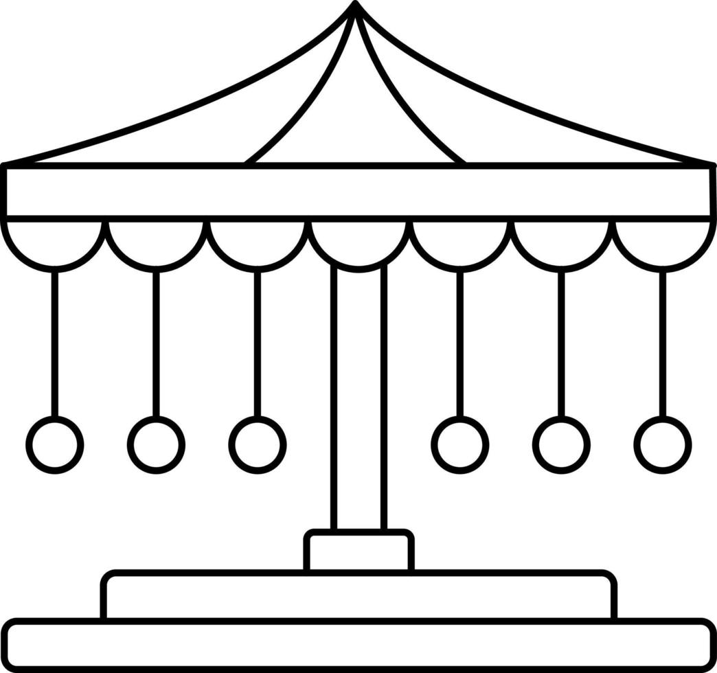 Amüsement Park Symbol Stil vektor