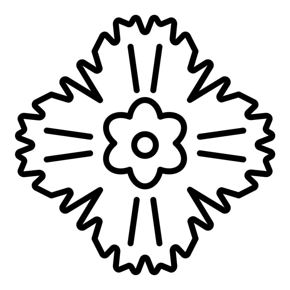 Dianthus Symbol Stil vektor