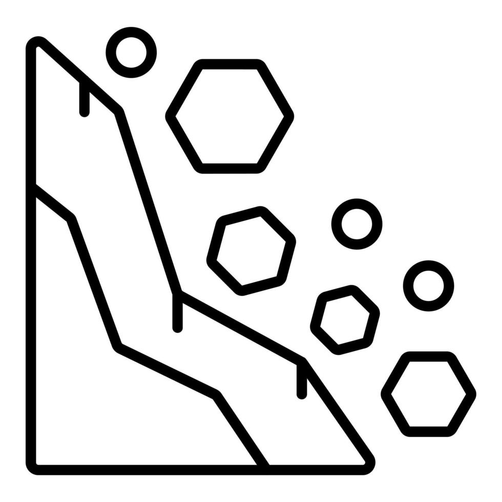 Symbolstil für Erdrutsche vektor