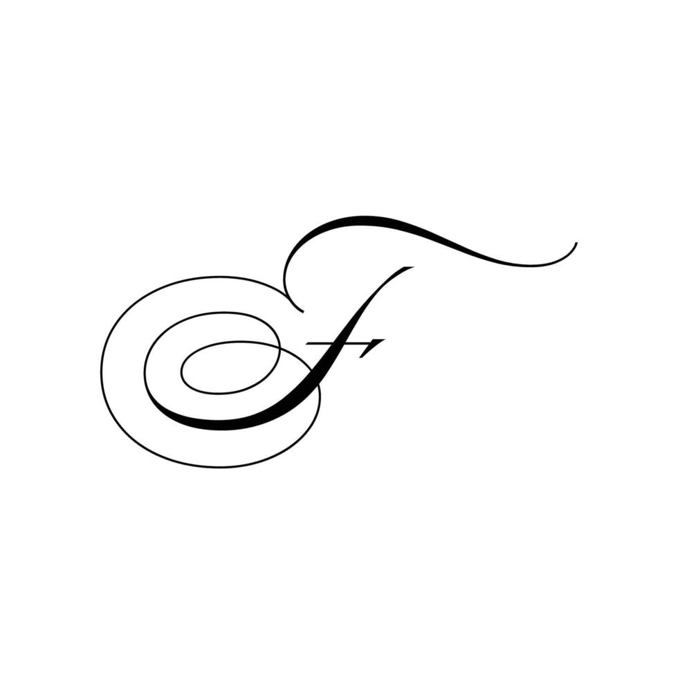 engelsk alfabet i calligraphic stil vektor