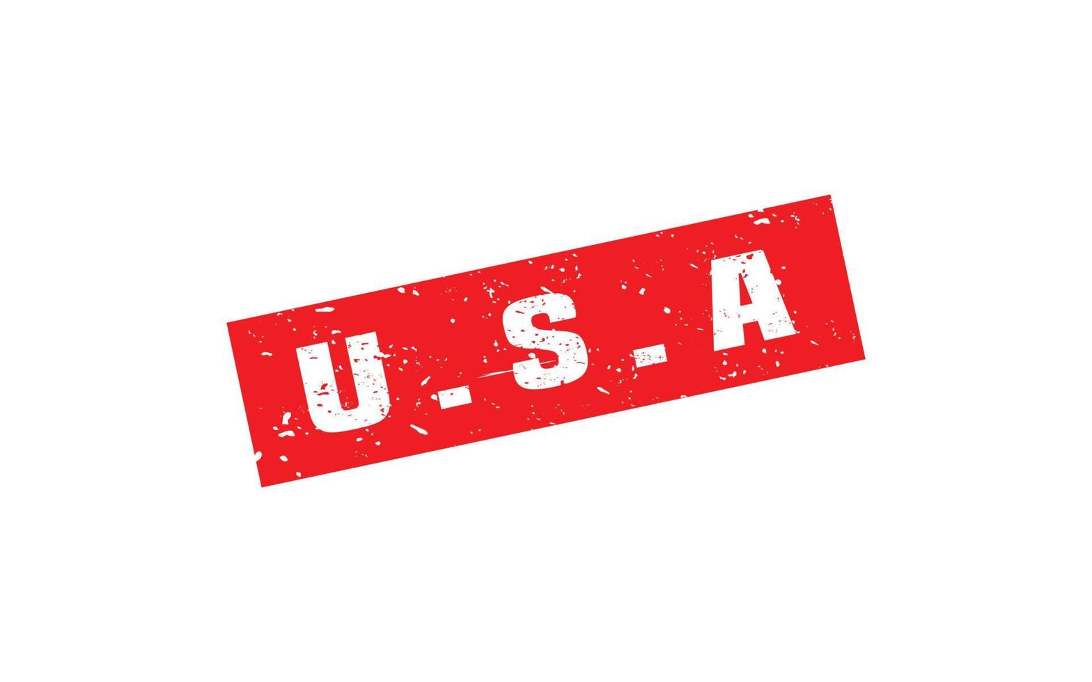 amerikan USA stämpel sudd med grunge stil på vit bakgrund vektor