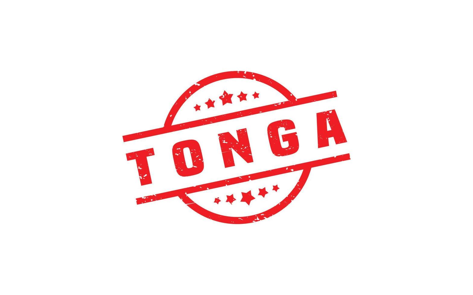 Tonga Briefmarke Gummi mit Grunge Stil auf Weiß Hintergrund vektor