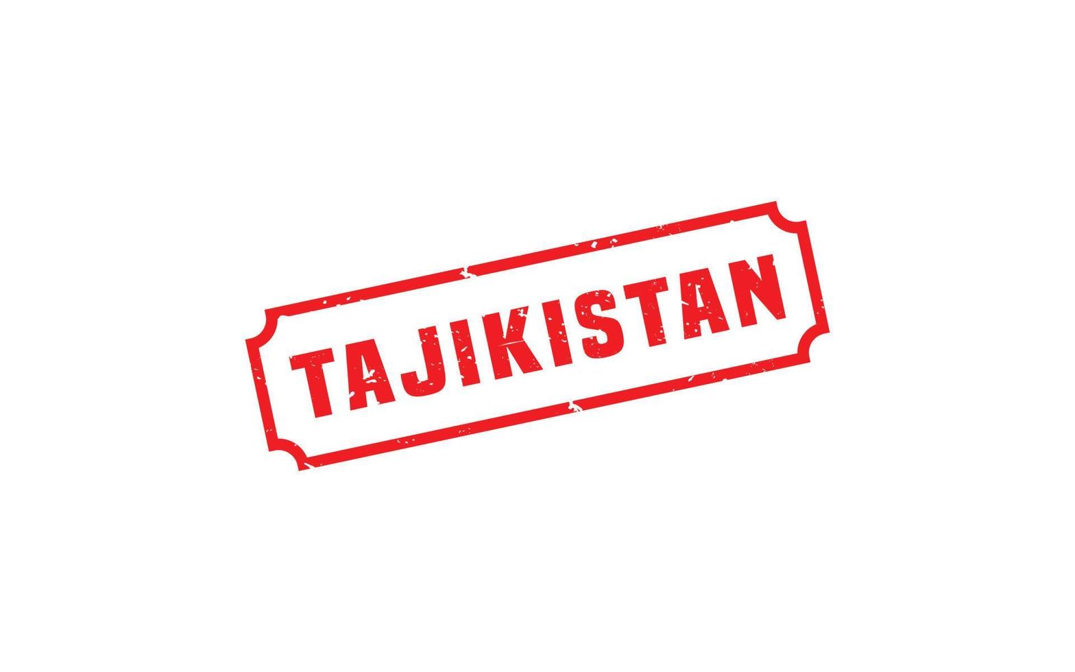 tadzjikistan stämpel sudd med grunge stil på vit bakgrund vektor