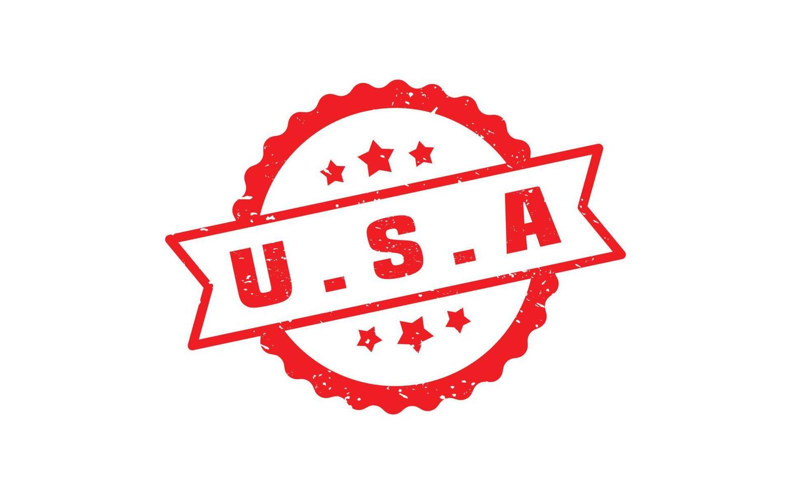 amerikanisch USA Briefmarke Gummi mit Grunge Stil auf Weiß Hintergrund vektor