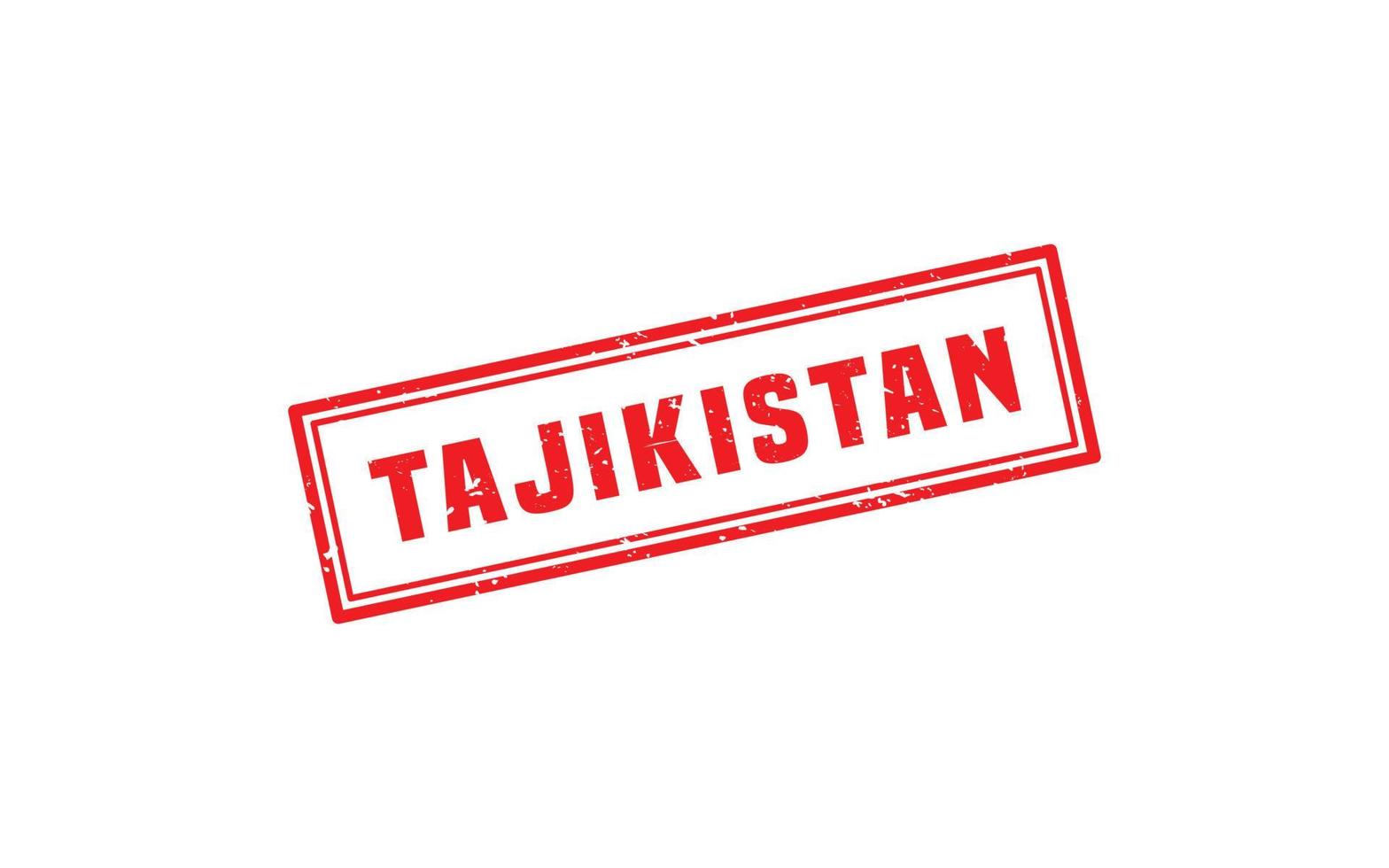 tadzjikistan stämpel sudd med grunge stil på vit bakgrund vektor