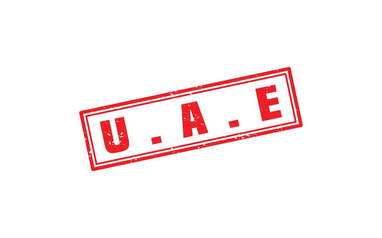 uae stämpel sudd med grunge stil på vit bakgrund vektor