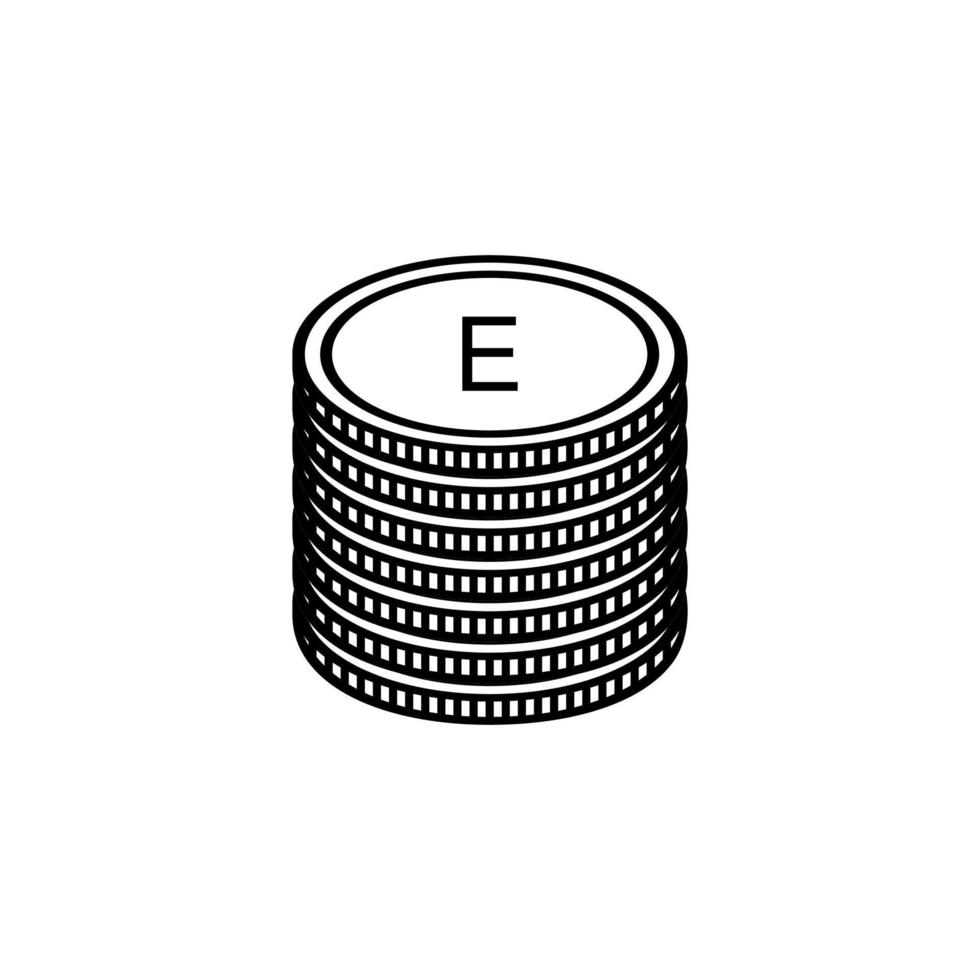 eswatini valuta symbol, swazi lilangeni ikon, szl tecken. vektor illustration