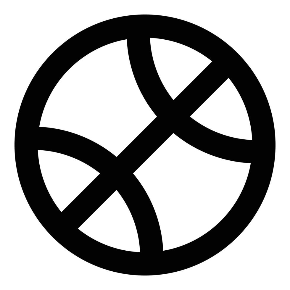 Basketball Symbol zum Netz ui Design vektor