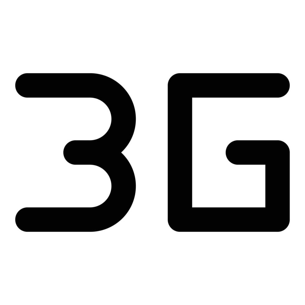 3g Symbol zum Netz ui Design vektor