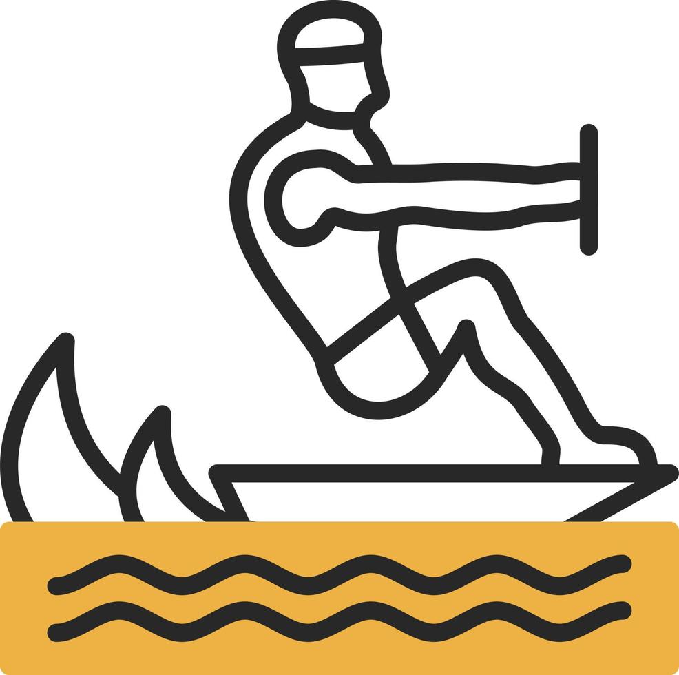 Surfen-Vektor-Icon-Design vektor