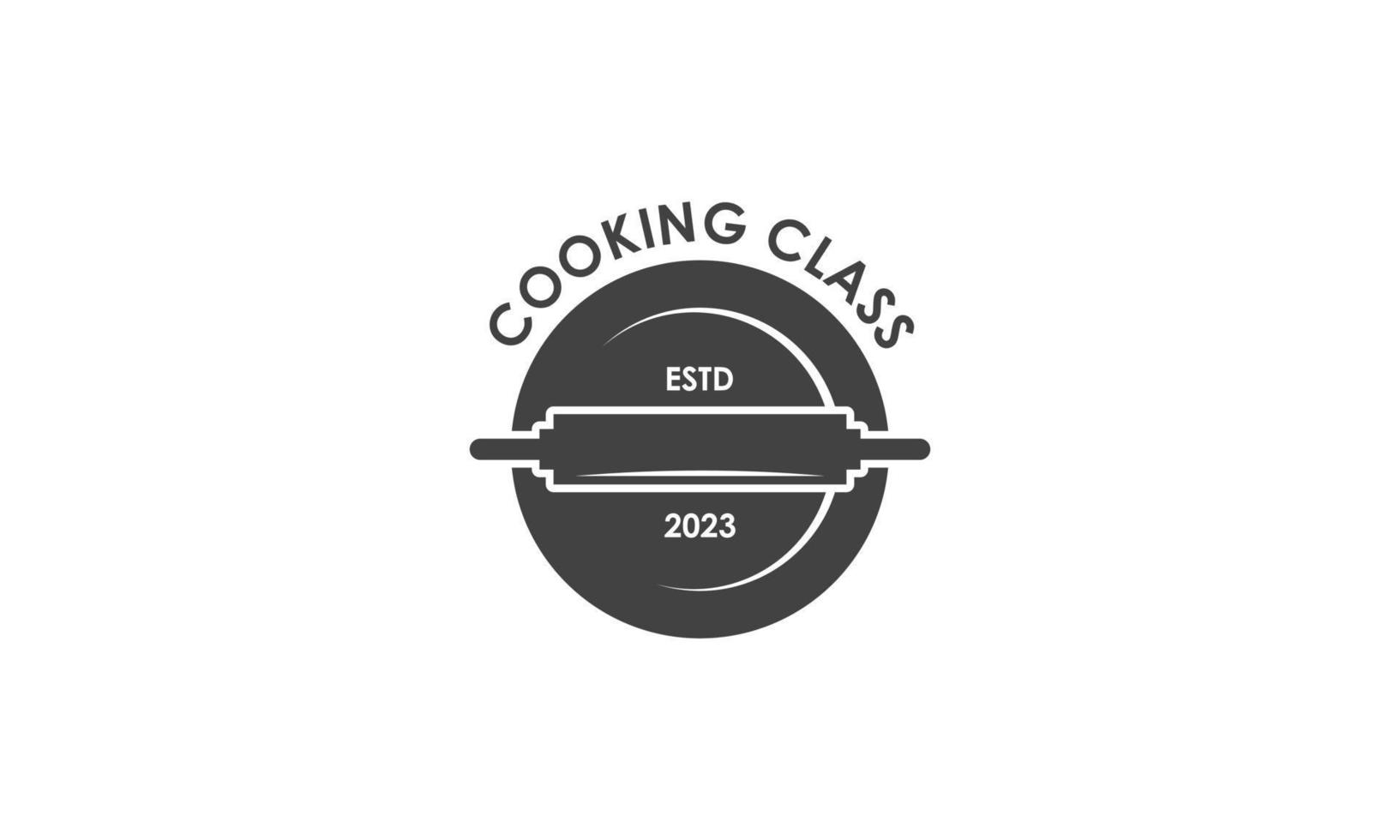 årgång matlagning klass och mat etiketter emblem märken logotyp kulinariska skola matlagning kurser vektor