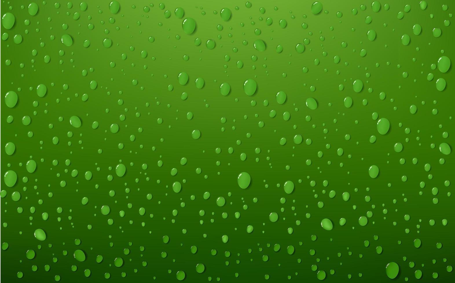 vatten släppa på grön bakgrund, vektor illustration