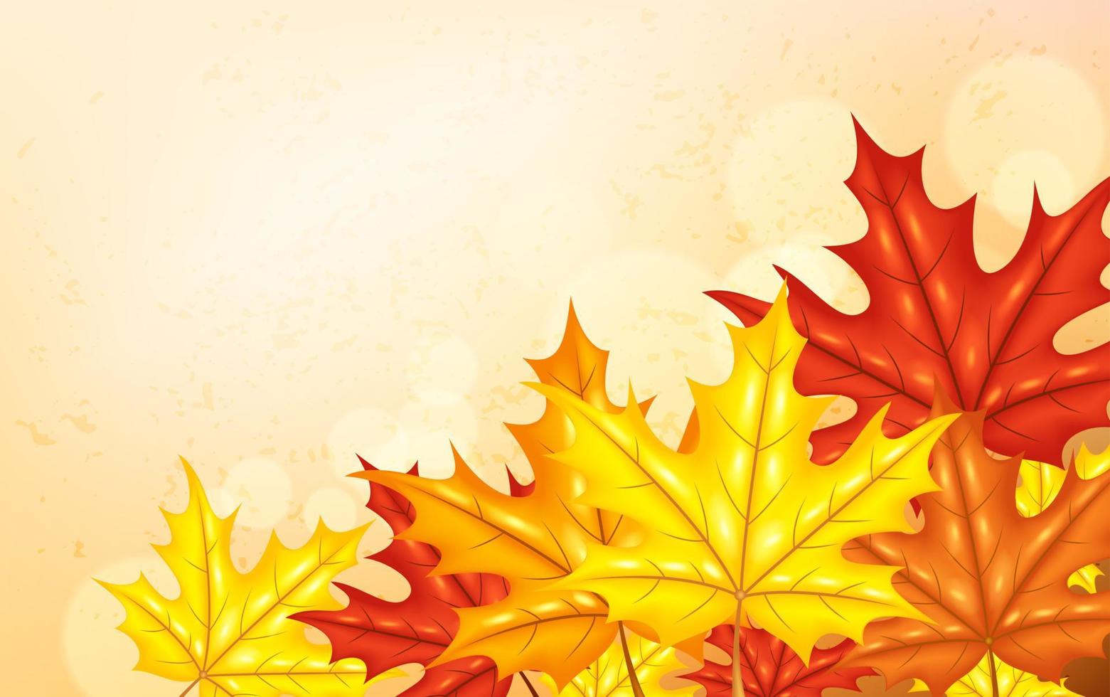 Herbst Hintergrund mit Blätter, Vektor Illustration