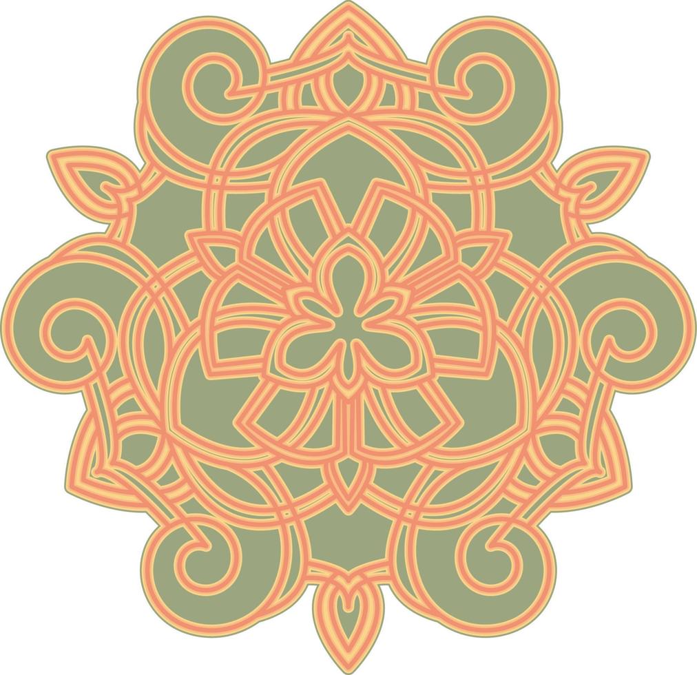 3d Mandala vielschichtig Schnitt Datei svg vektor