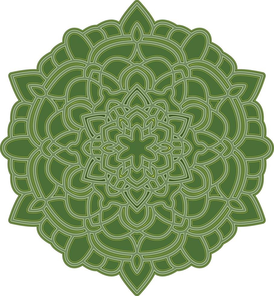 3d mandala flerskiktad skära fil svg vektor