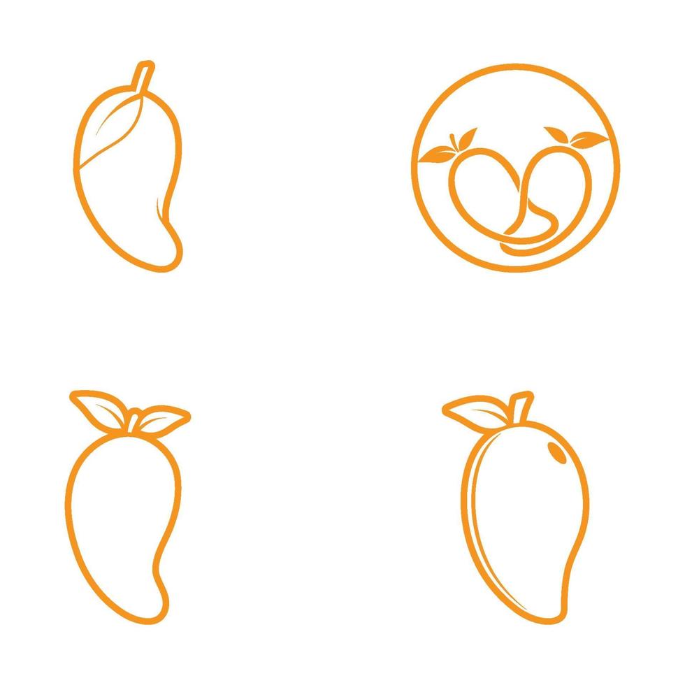 Mango Logo Symbol Symbol Vektor