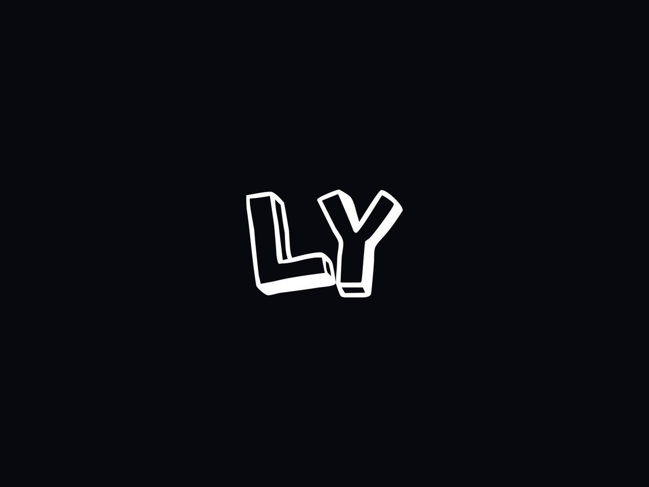 modern ly yl Logo Brief Vektor Symbol Design