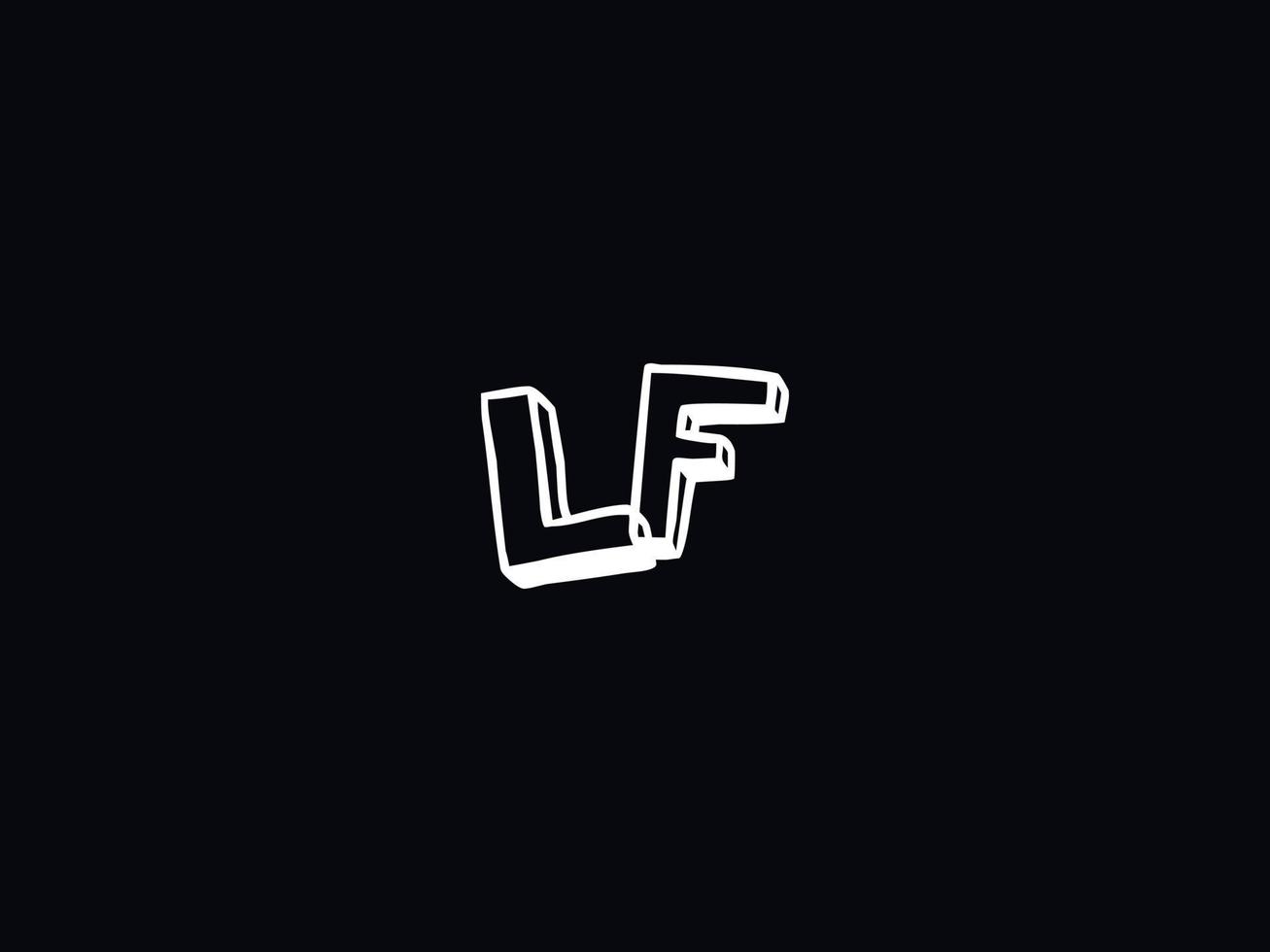 modern lf fl Logo Brief Vektor Symbol Design