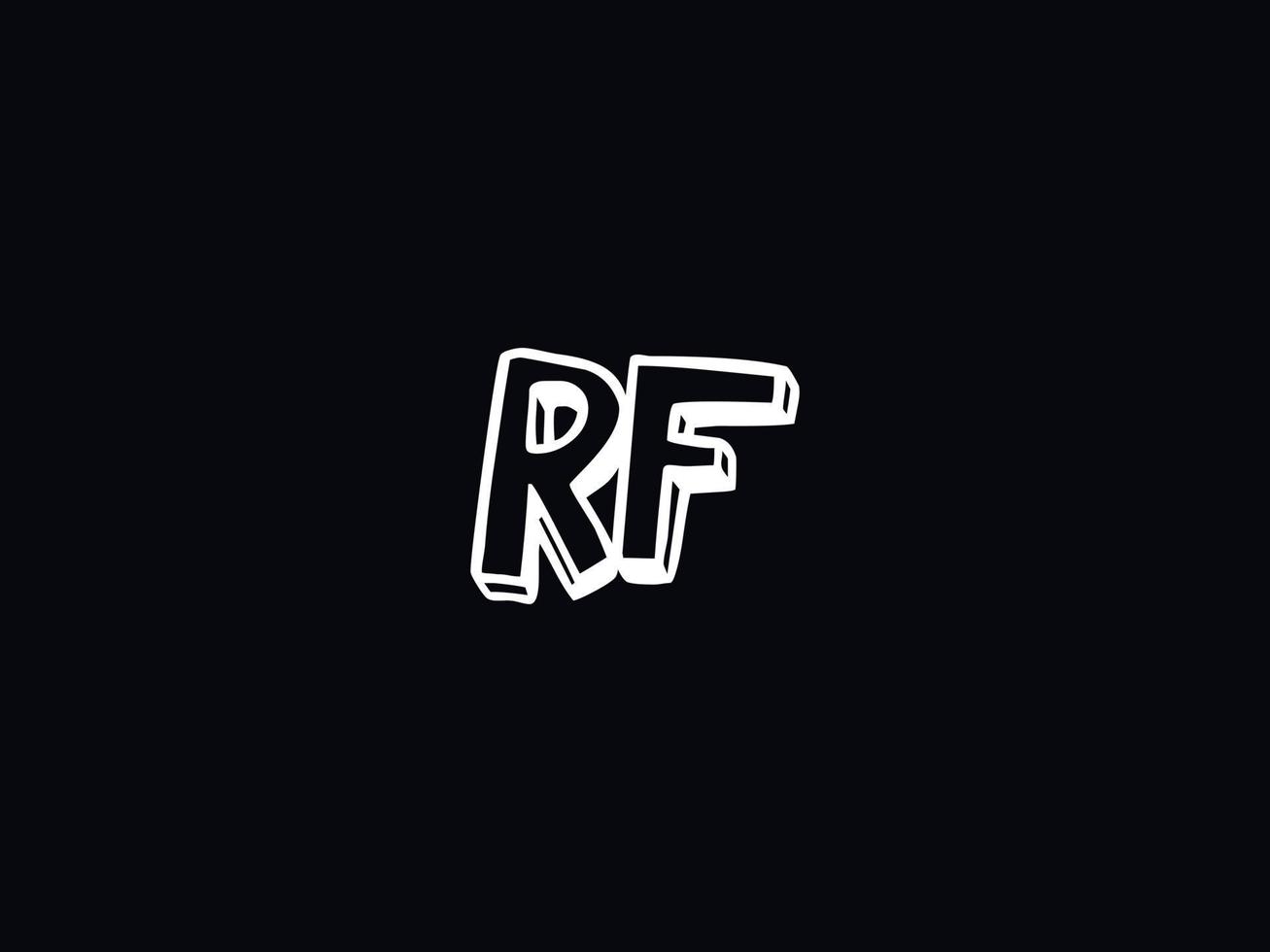 Brief rf Logo Symbol, einzigartig rf Logo Brief Design vektor