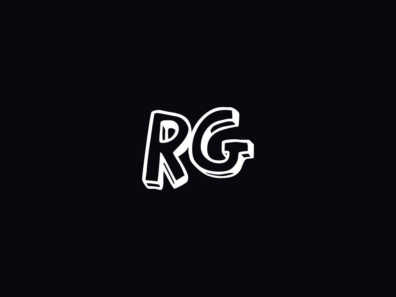 brev rg logotyp ikon, unik rg logotyp brev design vektor