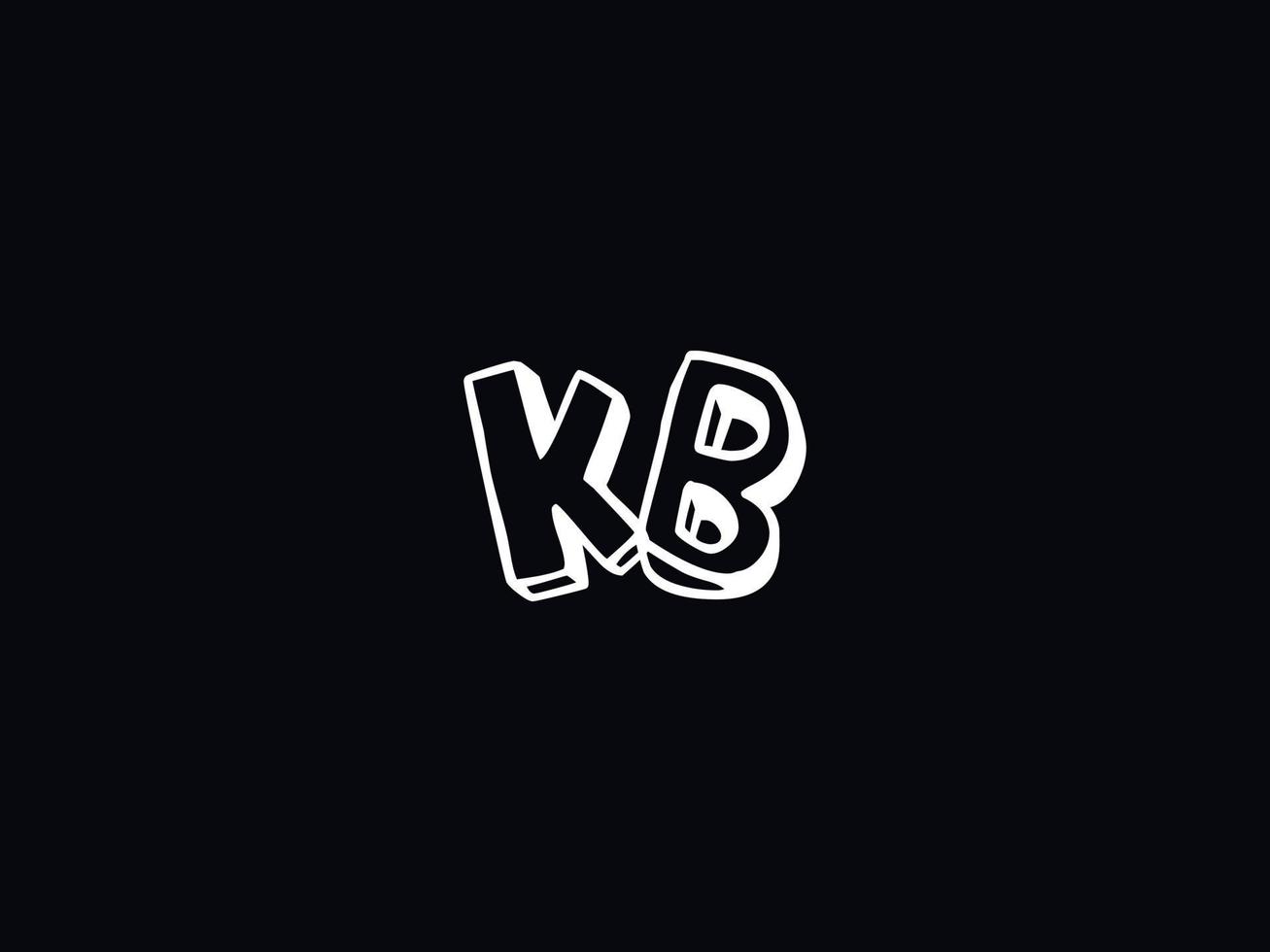 Monogramm kb Logo Symbol, einzigartig kb Logo Brief Vektor Lager